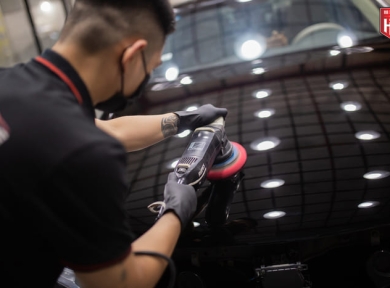 Đánh Bóng Sơn Ô Tô Kết Hợp Wash Bóng Chuyên Nghiệp
